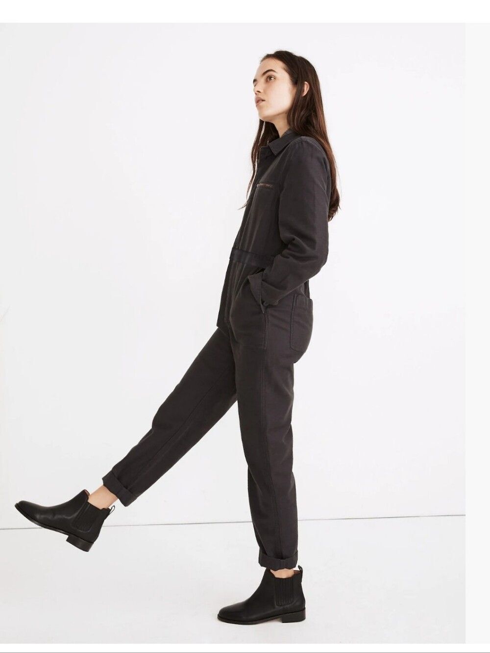 Madewell Utility Boiler Suit Coveralls Charcoal Workwear Jumpsuit 3X - Picture 3 of 8